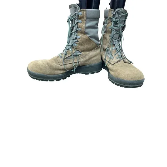 Belleville Gortex Mens Tan Suede Tacticle Combat Boots Sz 13W SKU 9398 - Picture 2 of 13